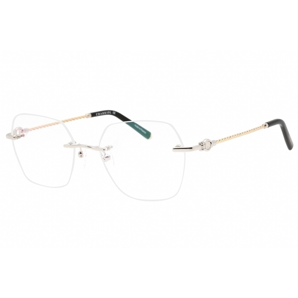 NWT Charriol PC71069-C02 54mm Shiny Silver Gold Eyeglasses